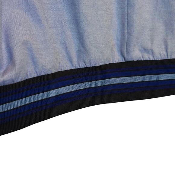 alter Baker Ruched Sleeve Blue Pullover Top | Size Large - Picture 5 of 10